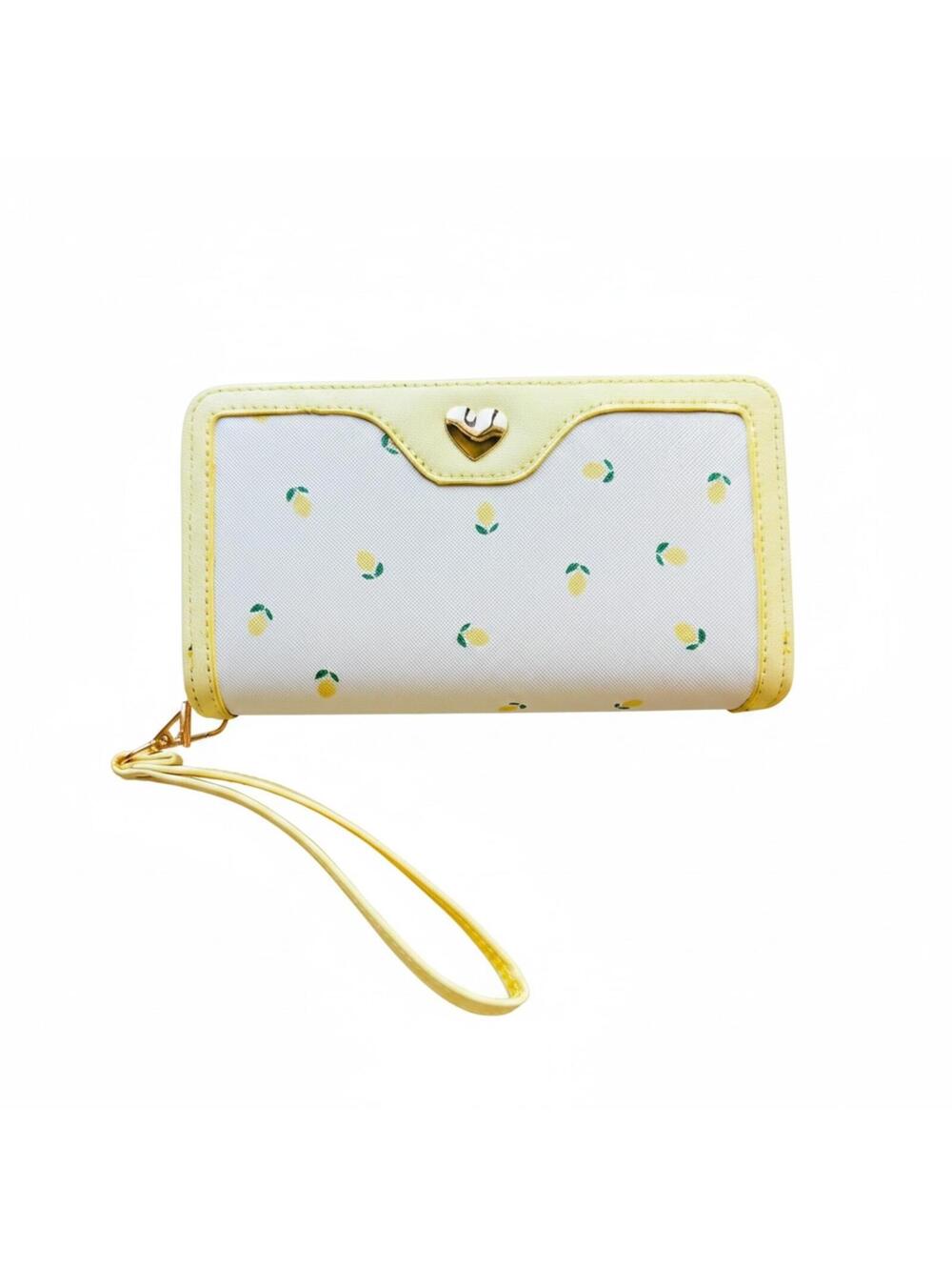 Lemon NWT double zip novelty wristlet large - Picture 1 of 6